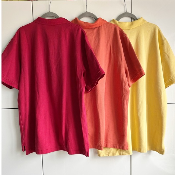 L.L. Bean Men’s Polo Shirts Size XL Red, Orange, Yellow Cotton Bundle of 3 - Picture 8 of 9